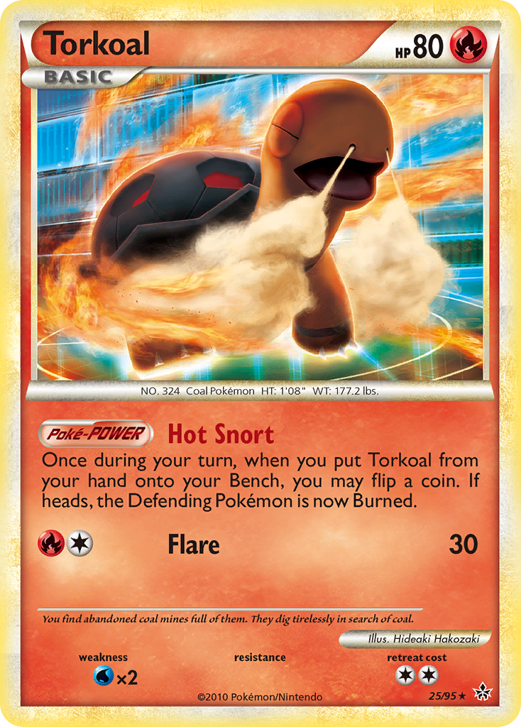 Torkoal (25/95) [HeartGold & SoulSilver: Unleashed] | Cracking-Singles