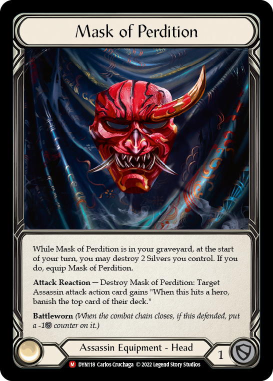 Mask of Perdition [DYN118] (Dynasty)  Cold Foil | Cracking-Singles