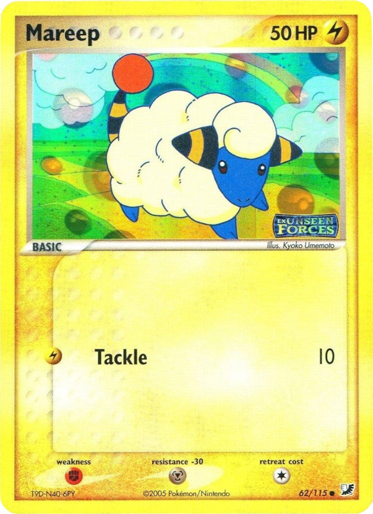 Mareep (62/115) (Stamped) [EX: Unseen Forces] | Cracking-Singles