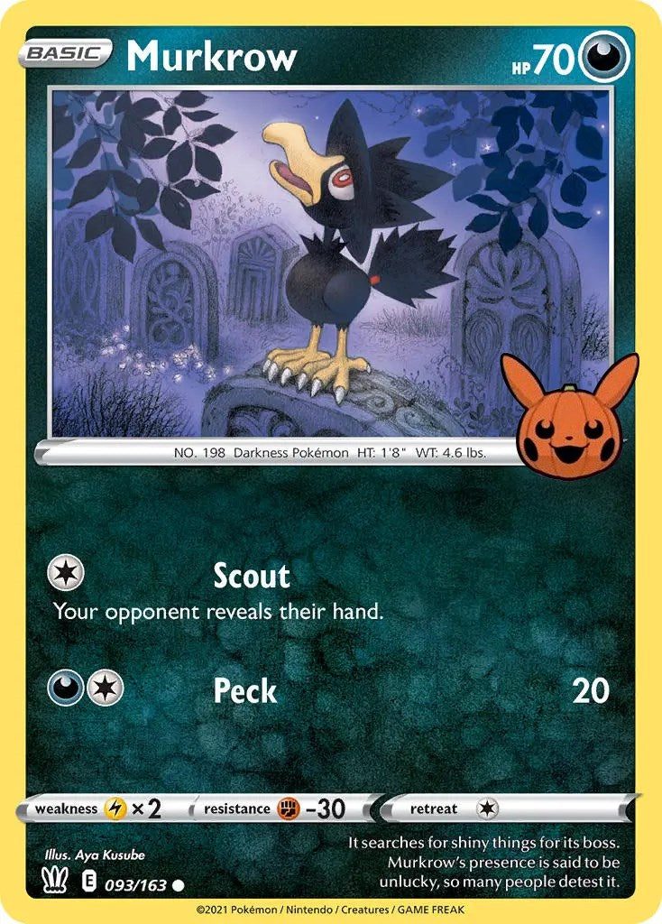 Murkrow (093/163) [Trick or Trade] | Cracking-Singles