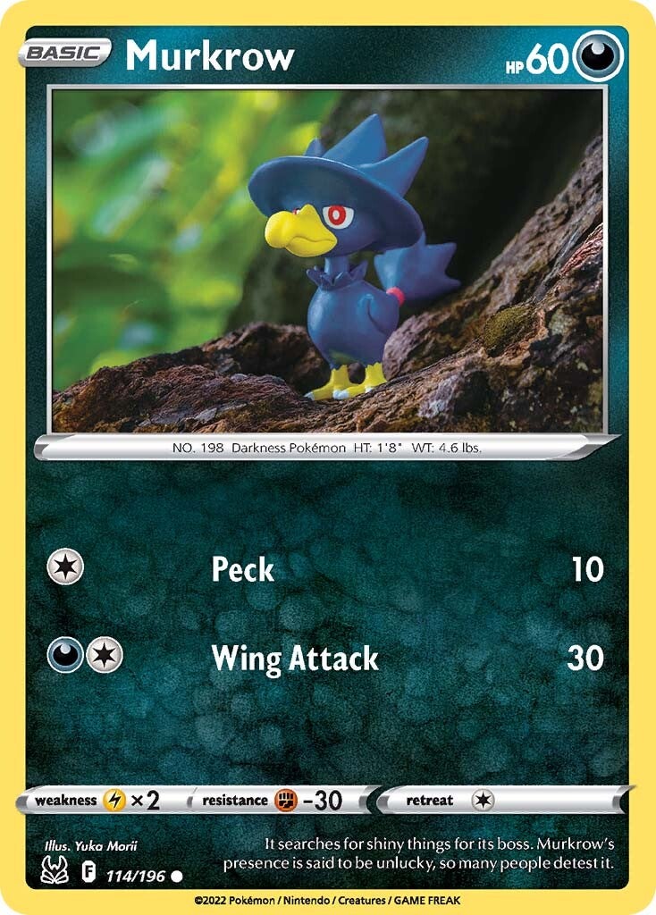 Murkrow (114/196) [Sword & Shield: Lost Origin] | Cracking-Singles