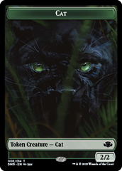 Insect // Cat (008) Double-Sided Token [Dominaria Remastered Tokens] | Cracking-Singles