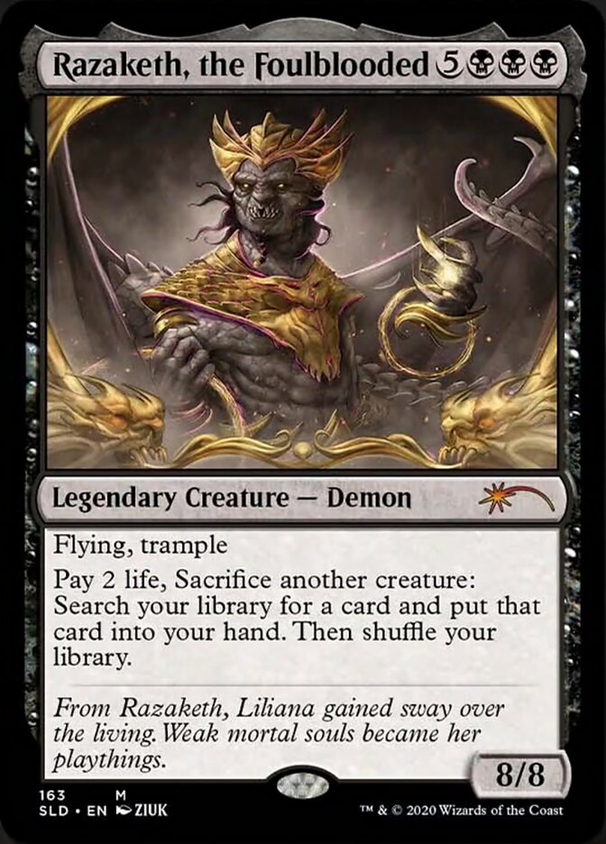 Razaketh, the Foulblooded (Foil Etched) [Secret Lair Drop Series] | Cracking-Singles