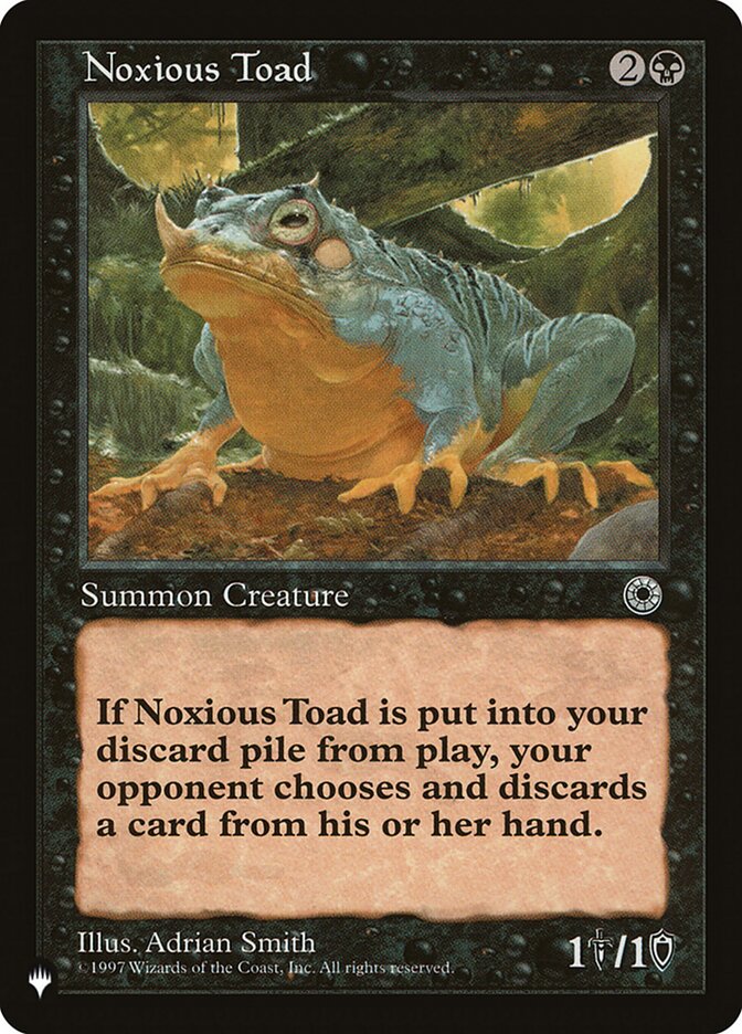 Noxious Toad [The List] | Cracking-Singles