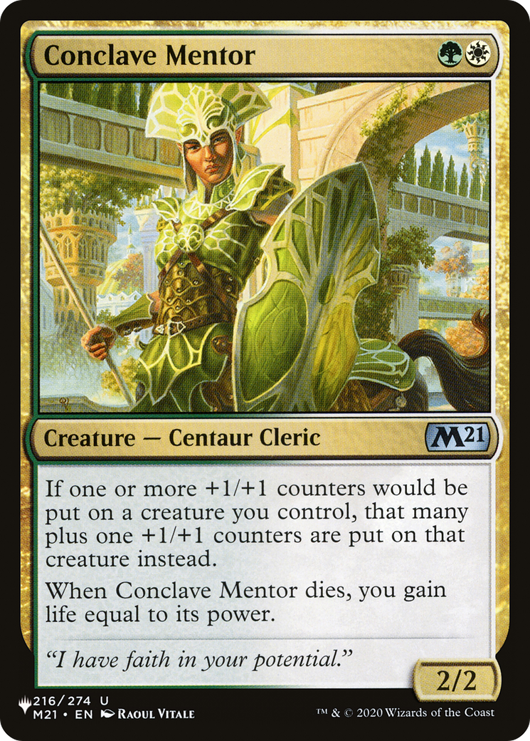 Conclave Mentor [The List Reprints] | Cracking-Singles