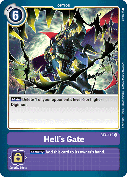 Hell's Gate [BT4-112] [Great Legend] | Cracking-Singles