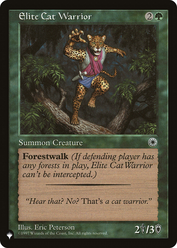 Elite Cat Warrior (Flavor Text) [The List] | Cracking-Singles