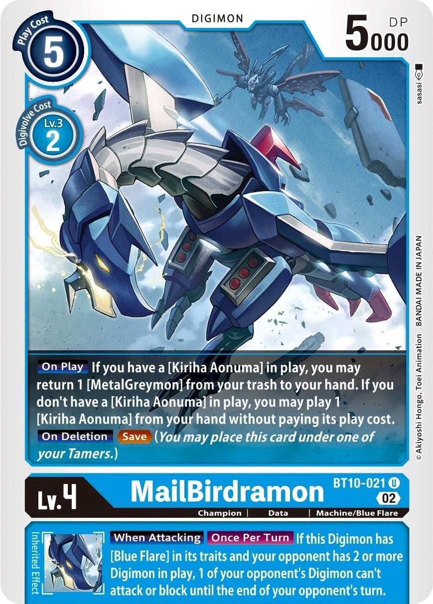 MailBirdramon [BT10-021] [Xros Encounter] | Cracking-Singles