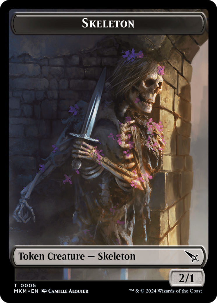 Skeleton Token [Murders at Karlov Manor Tokens] | Cracking-Singles