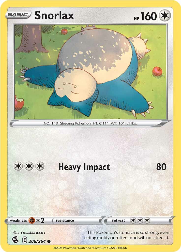 Snorlax (206/264) [Sword & Shield: Fusion Strike] | Cracking-Singles