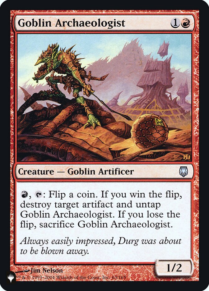 Goblin Archaeologist [Secret Lair: Heads I Win, Tails You Lose] | Cracking-Singles