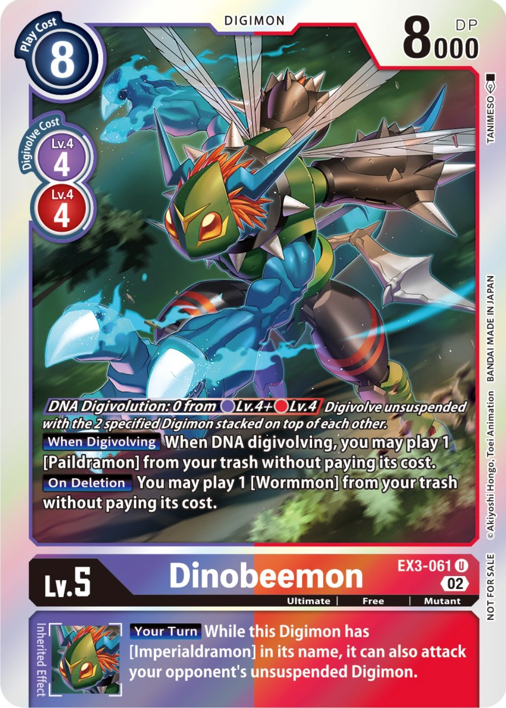 Dinobeemon [EX3-061] (Alternate Art) [Draconic Roar] | Cracking-Singles