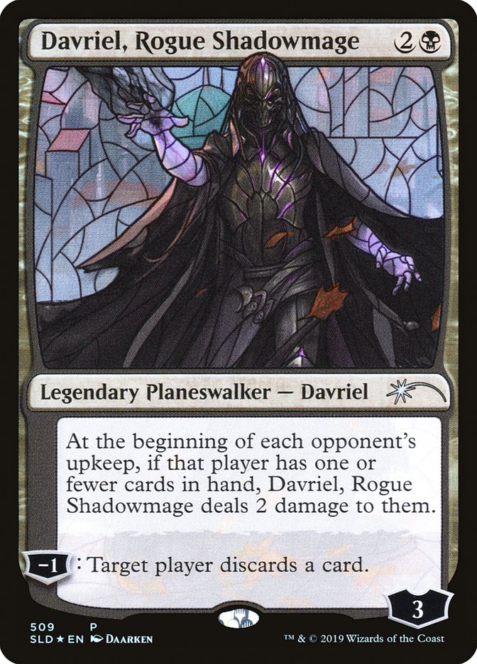 Davriel, Rogue Shadowmage (Stained Glass) [Secret Lair Drop Promos] | Cracking-Singles