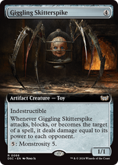 Giggling Skitterspike (Extended Art) [Duskmourn: House of Horror Commander] | Cracking-Singles