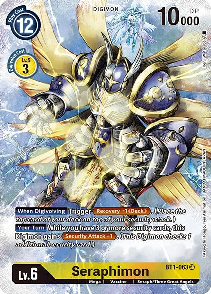 Seraphimon [BT1-063] (Alternate Art) [Dimensional Phase] | Cracking-Singles