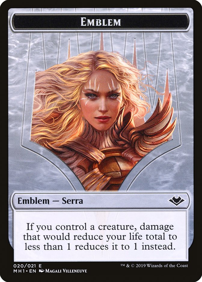 Serra the Benevolent Emblem [Modern Horizons Tokens] | Cracking-Singles