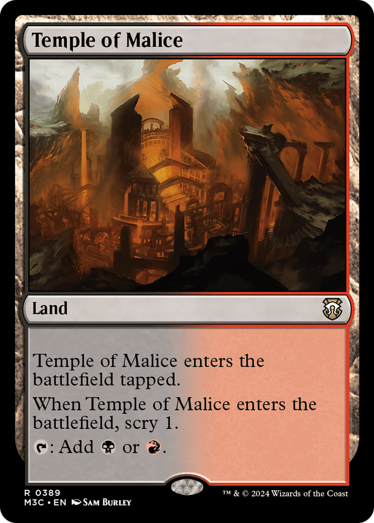 Temple of Malice (Ripple Foil) [Modern Horizons 3 Commander] | Cracking-Singles