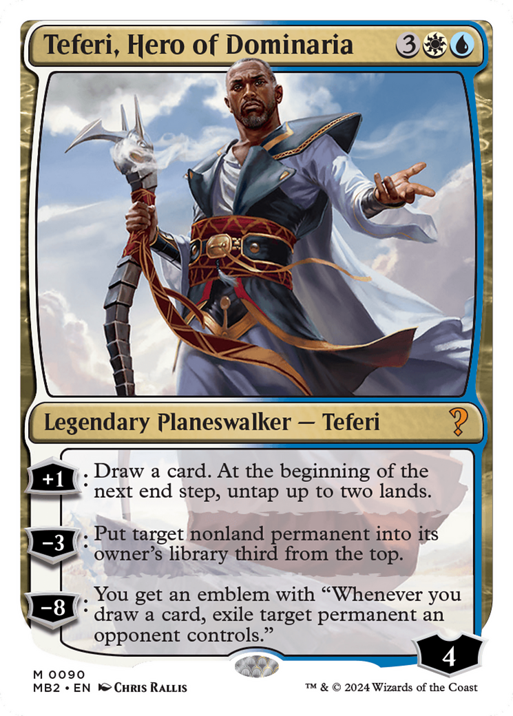 Teferi, Hero of Dominaria (White Border) [Mystery Booster 2] | Cracking-Singles