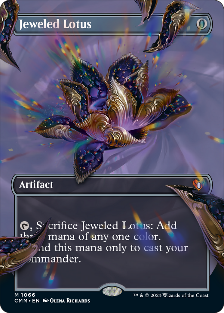 Jeweled Lotus (Borderless Textured Foil Frame Break) [Commander Masters] | Cracking-Singles