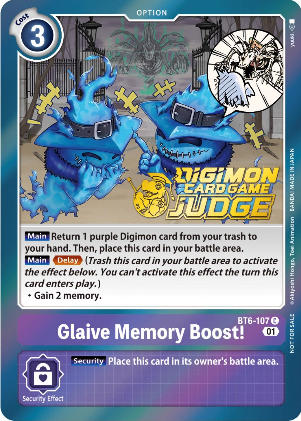 Glaive Memory Boost! [BT6-107] (Judge Pack 3) [Double Diamond Promos] | Cracking-Singles