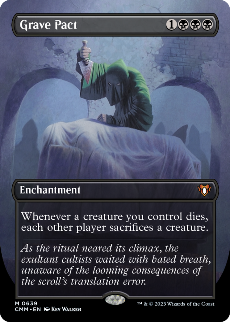 Grave Pact (Borderless Alternate Art) [Commander Masters] | Cracking-Singles