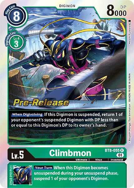 Climbmon [BT8-055] [New Awakening Pre-Release Cards] | Cracking-Singles