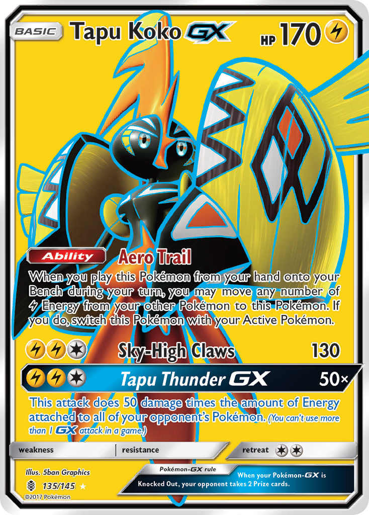 Tapu Koko GX (135/145) [Sun & Moon: Guardians Rising] | Cracking-Singles