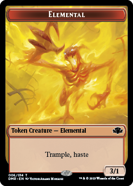 Insect // Elemental Double-Sided Token [Dominaria Remastered Tokens] | Cracking-Singles