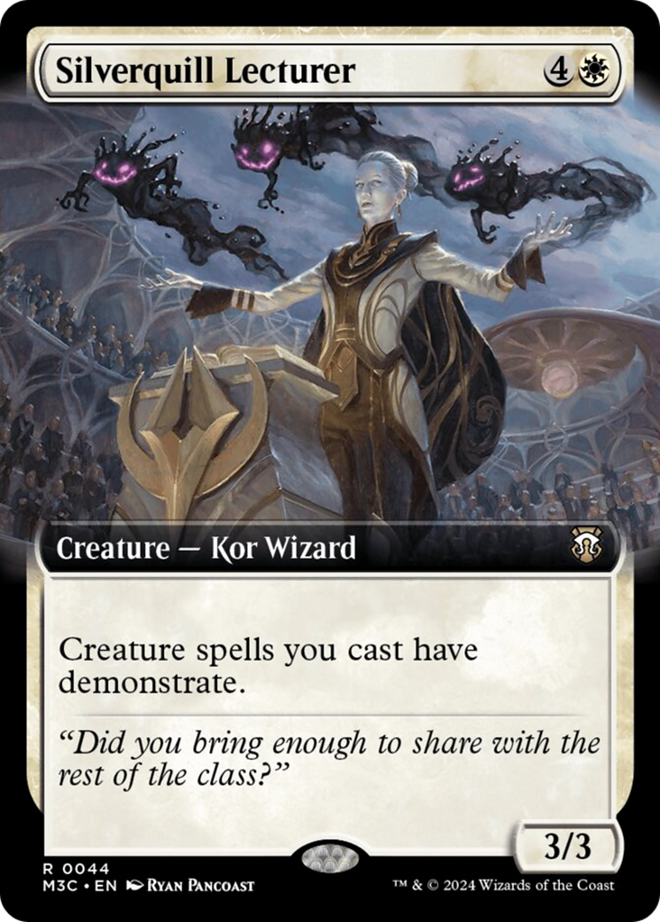 Silverquill Lecturer (Extended Art) (Ripple Foil) [Modern Horizons 3 Commander] | Cracking-Singles