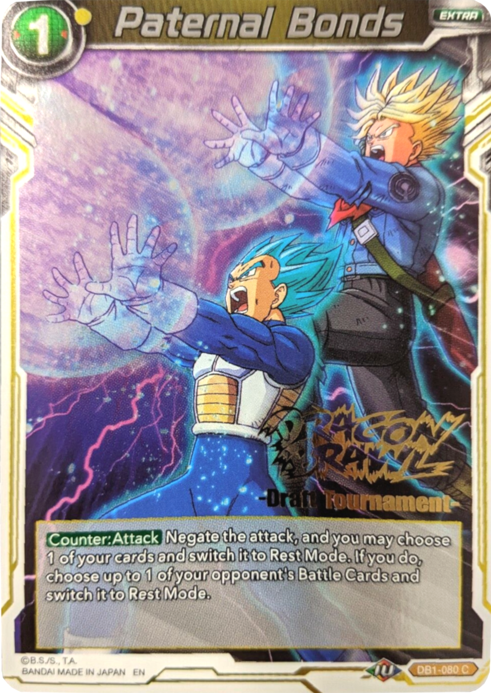 Paternal Bonds (Dragon Brawl Draft Tournament Gold Stamped) (DB1-080) [Promotion Cards] | Cracking-Singles