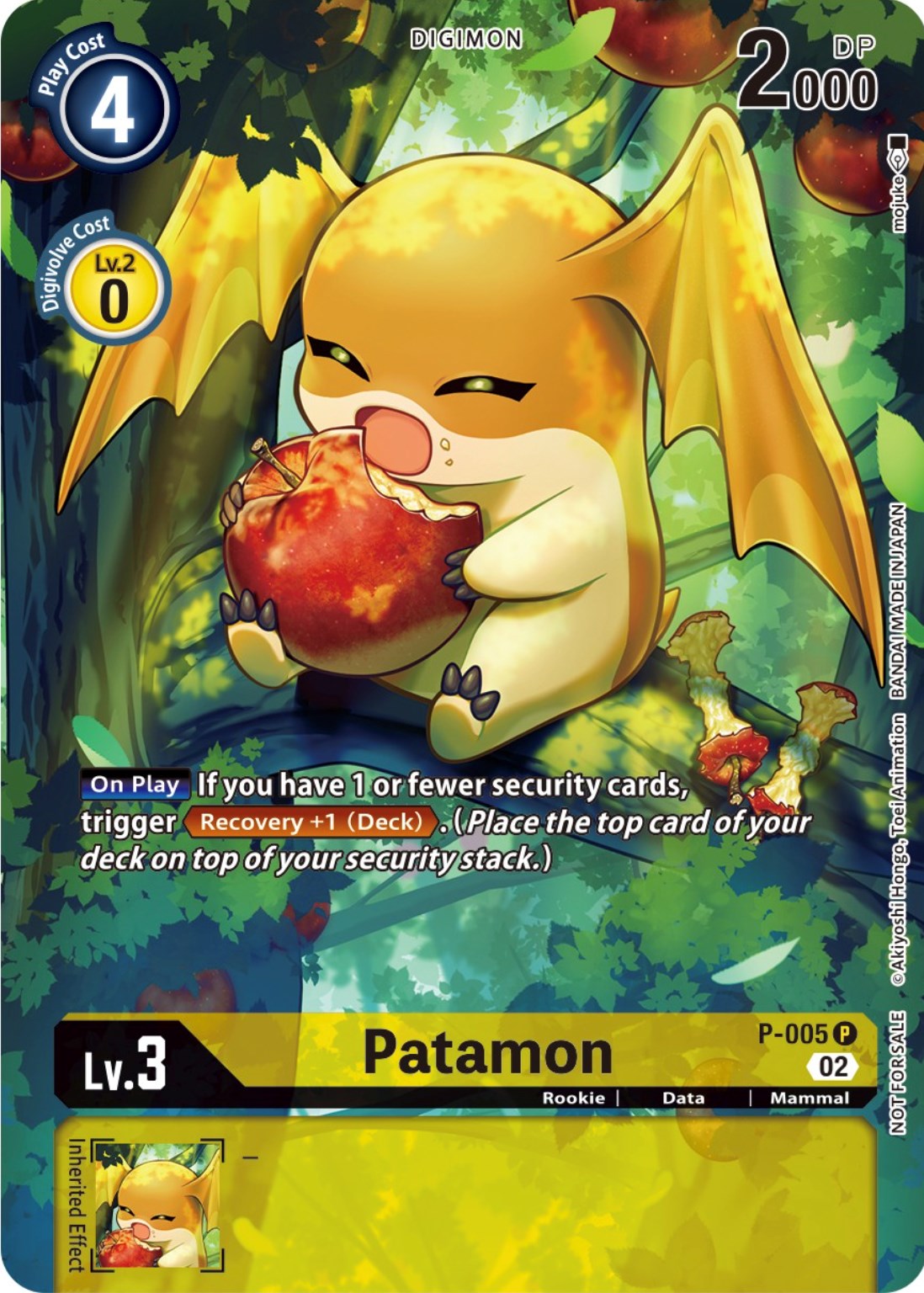 Patamon [P-005] (Digimon Illustration Competition Promotion Pack) [Promotional Cards] | Cracking-Singles