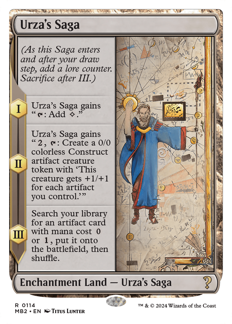 Urza's Saga (White Border) [Mystery Booster 2] | Cracking-Singles