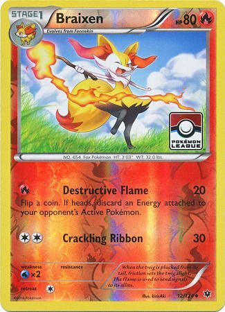 Braixen (12/124) (League Promo) [XY: Fates Collide] | Cracking-Singles