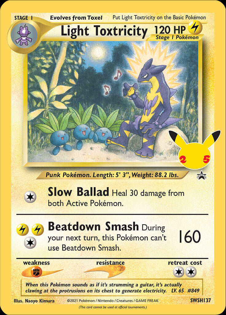 Light Toxtricity (SWSH137) (Jumbo Card) [Sword & Shield: Black Star Promos] | Cracking-Singles