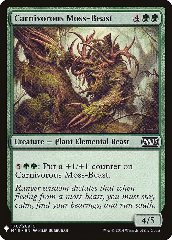 Carnivorous Moss-Beast [Mystery Booster] | Cracking-Singles