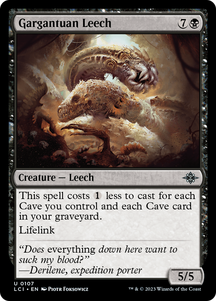 Gargantuan Leech [The Lost Caverns of Ixalan] | Cracking-Singles