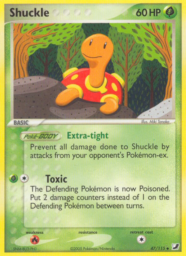 Shuckle (47/115) [EX: Unseen Forces] | Cracking-Singles