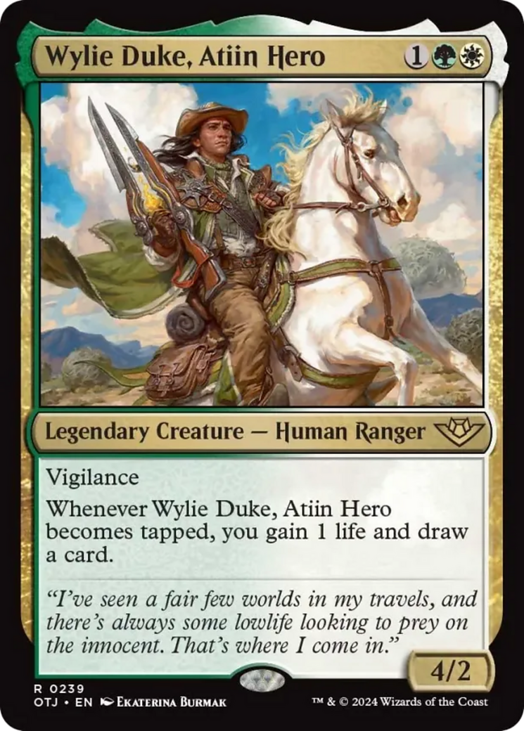 Wylie Duke, Atiin Hero [Outlaws of Thunder Junction] | Cracking-Singles