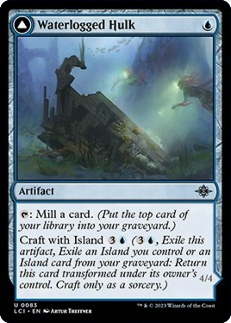 Waterlogged Hulk // Watertight Gondola [The Lost Caverns of Ixalan] | Cracking-Singles