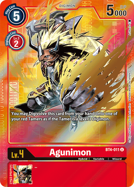 Agunimon [BT4-011] (Alternate Art) [Great Legend] | Cracking-Singles