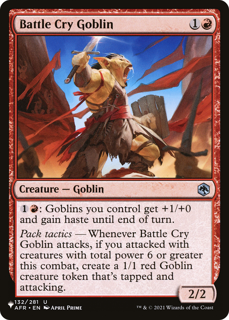 Battle Cry Goblin [The List Reprints] | Cracking-Singles