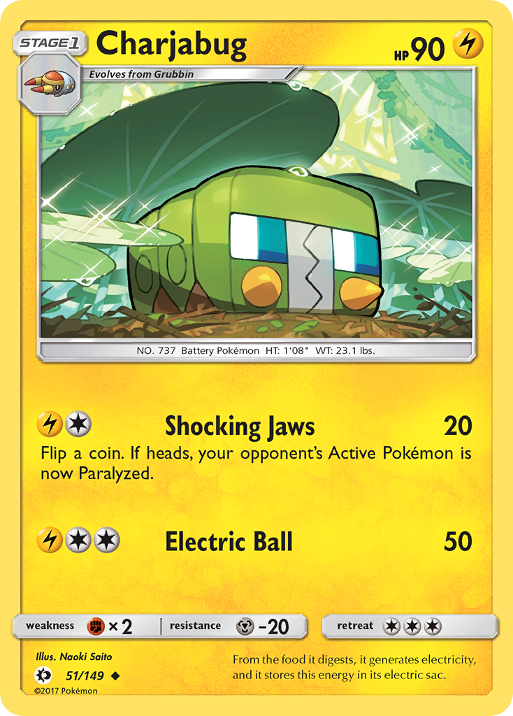 Charjabug (51/149) [Sun & Moon: Base Set] | Cracking-Singles