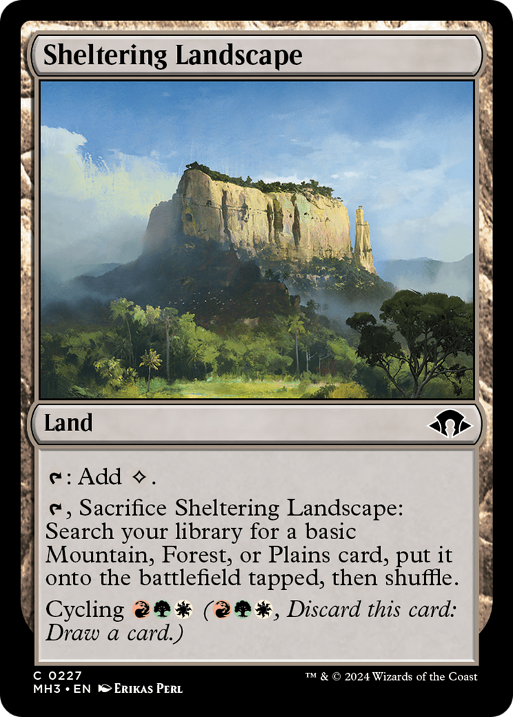 Sheltering Landscape [Modern Horizons 3] | Cracking-Singles