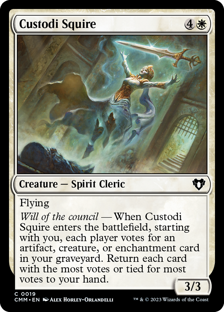 Custodi Squire [Commander Masters] | Cracking-Singles