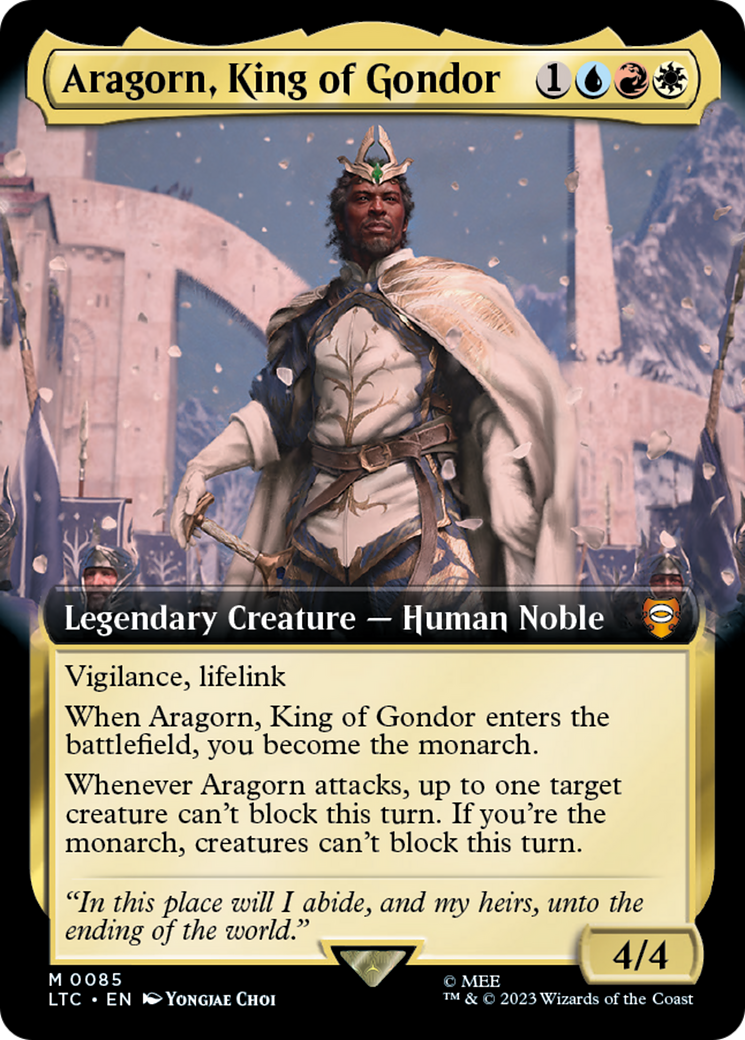 Aragorn, King of Gondor (Extended Art) [The Lord of the Rings: Tales of Middle-Earth Commander] | Cracking-Singles