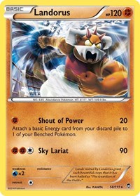 Landorus (58/111) (Theme Deck Exclusive) [XY: Furious Fists] | Cracking-Singles