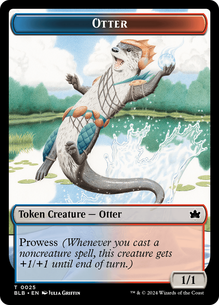 Otter // Copy Double-Sided Token [Bloomburrow Tokens] | Cracking-Singles