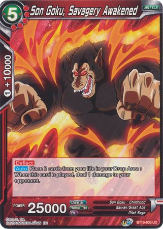 Son Goku, Savagery Awakened (BT10-006) [Rise of the Unison Warrior 2nd Edition] | Cracking-Singles