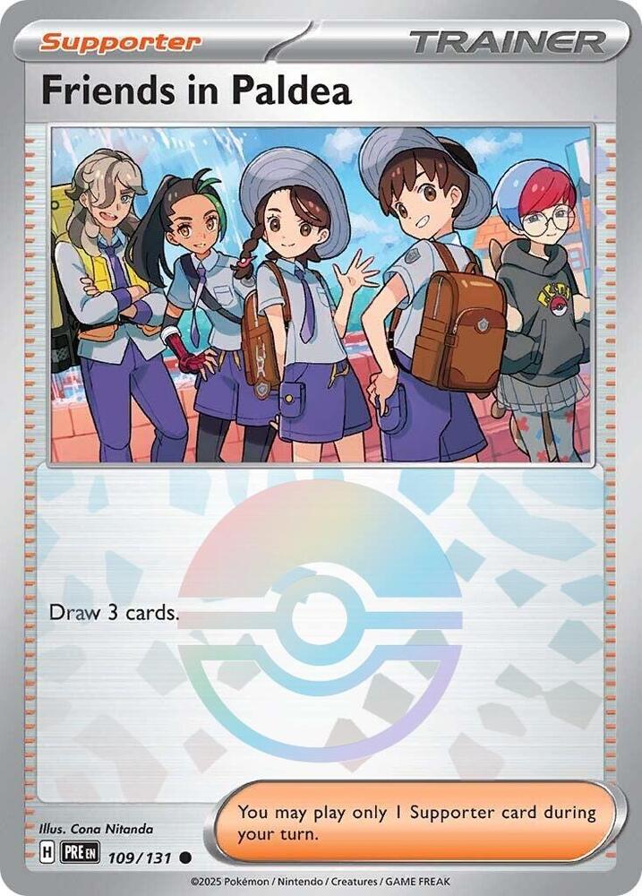 Friends in Paldea (109/131) (Poke Ball Pattern) [Scarlet & Violet: Prismatic Evolutions] | Cracking-Singles