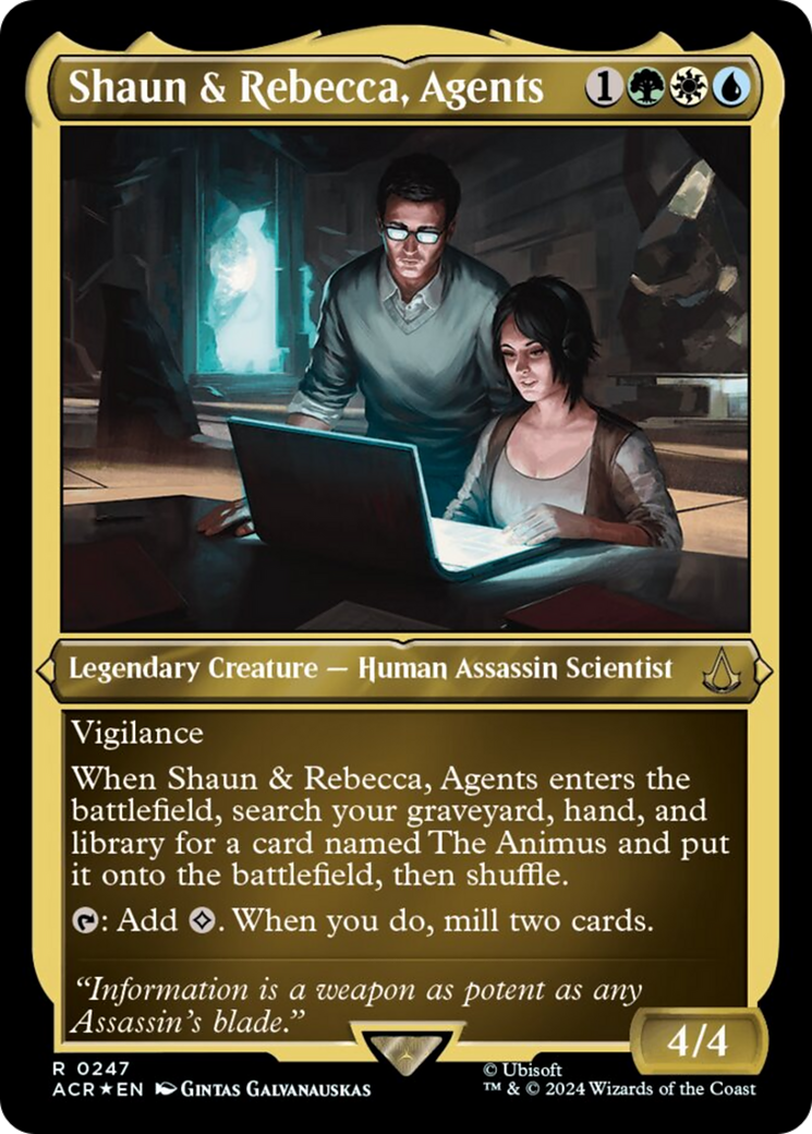 Shaun & Rebecca, Agents (Foil Etched) [Assassin's Creed] | Cracking-Singles